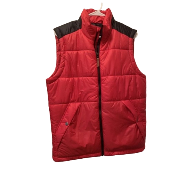 Alpine Men's Lightweight Down Puffer Vest Red and Black HOST PICK - Picture 6 of 10